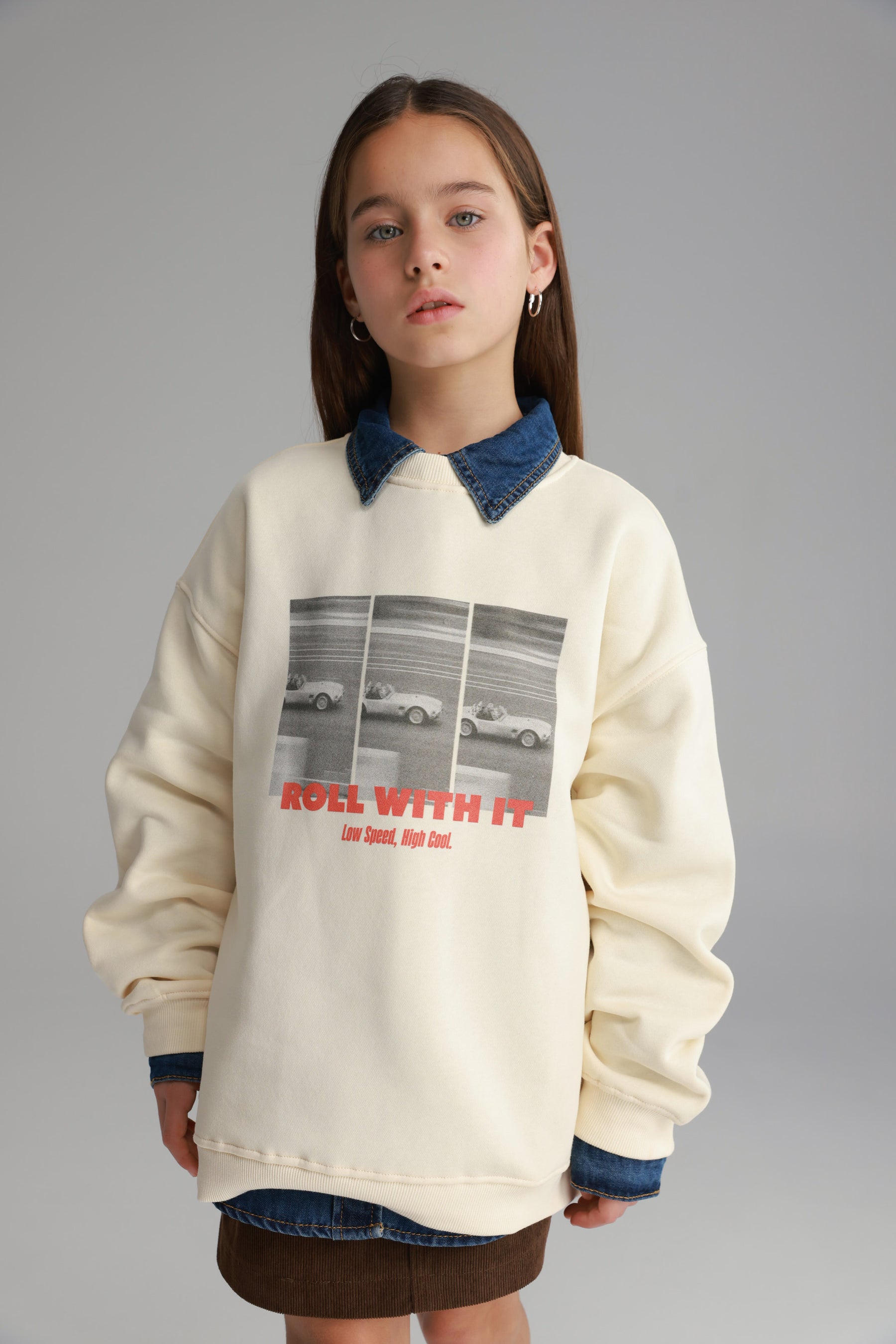 סוויטשירט מייב שמנת