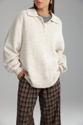 סוודר מולי בז'