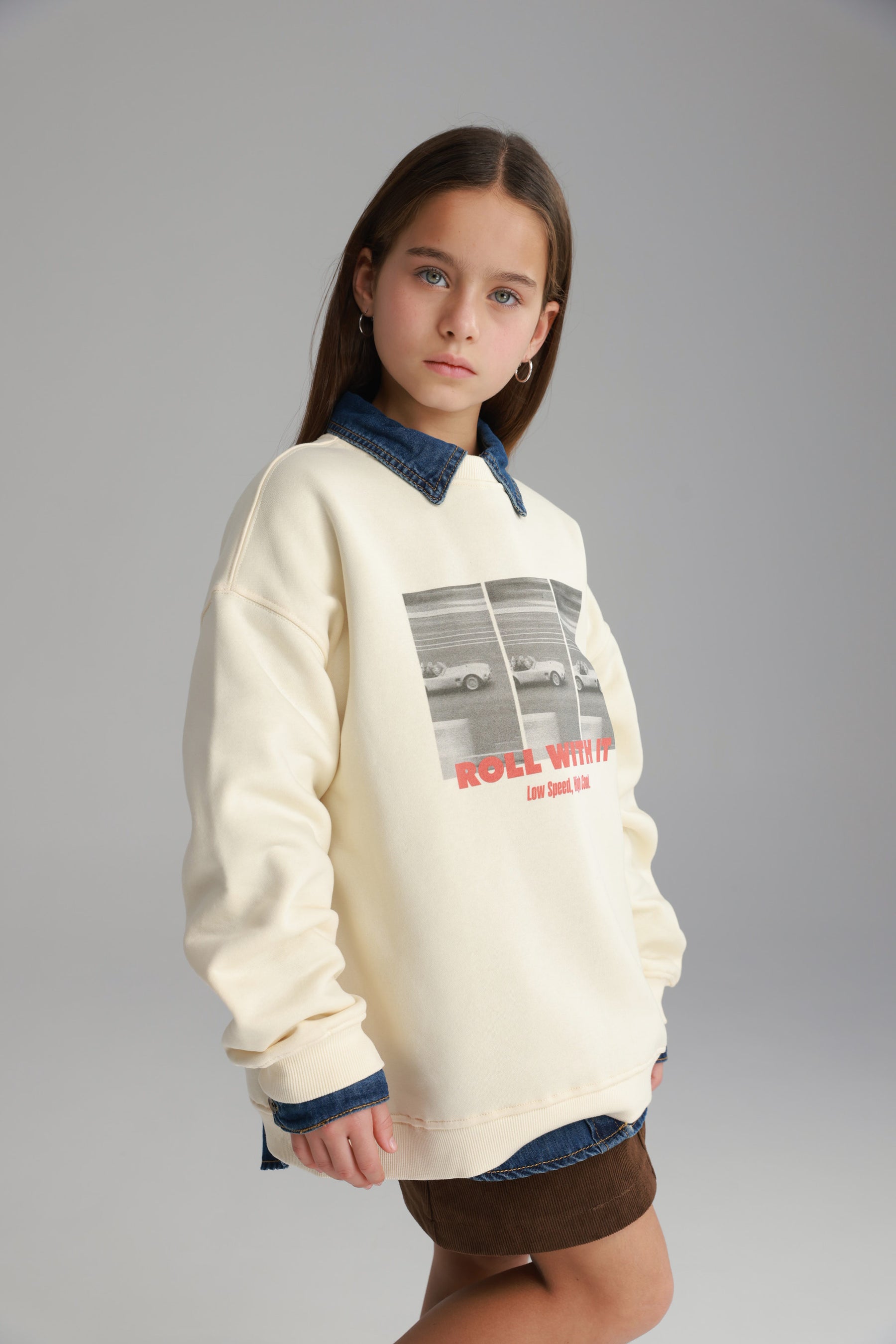 סוויטשירט מייב שמנת