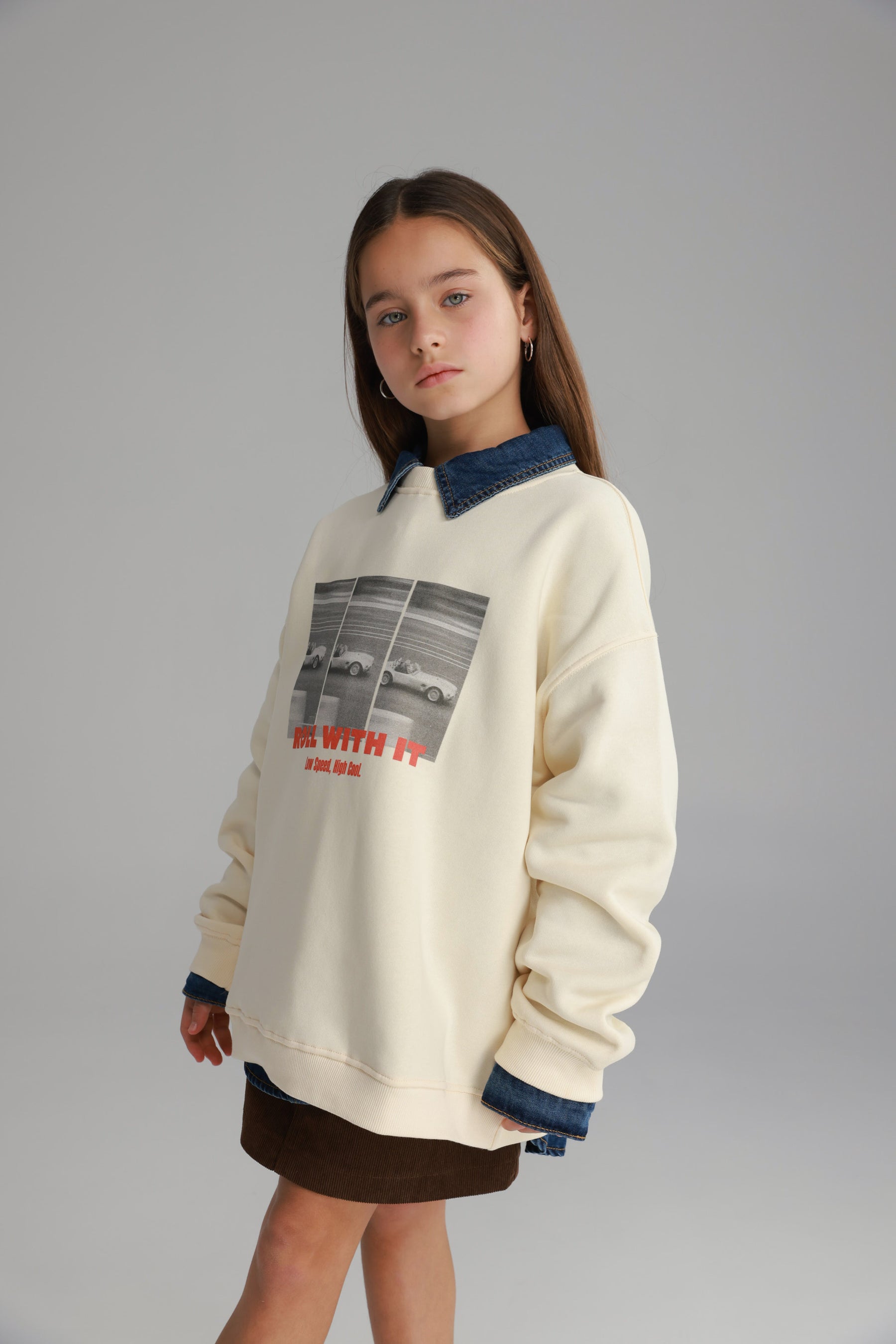 סוויטשירט מייב שמנת