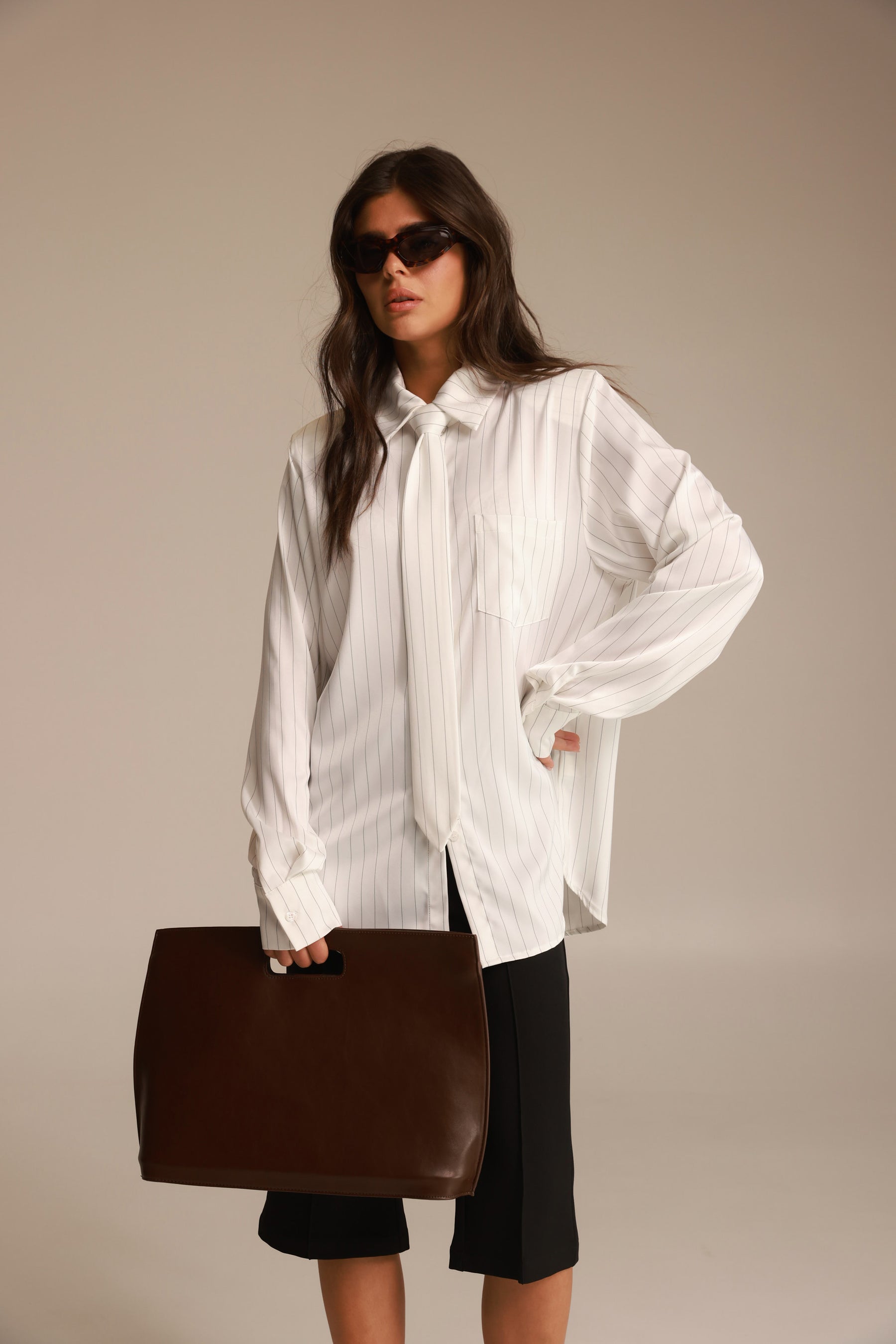 תיק אוליבר חום גדול