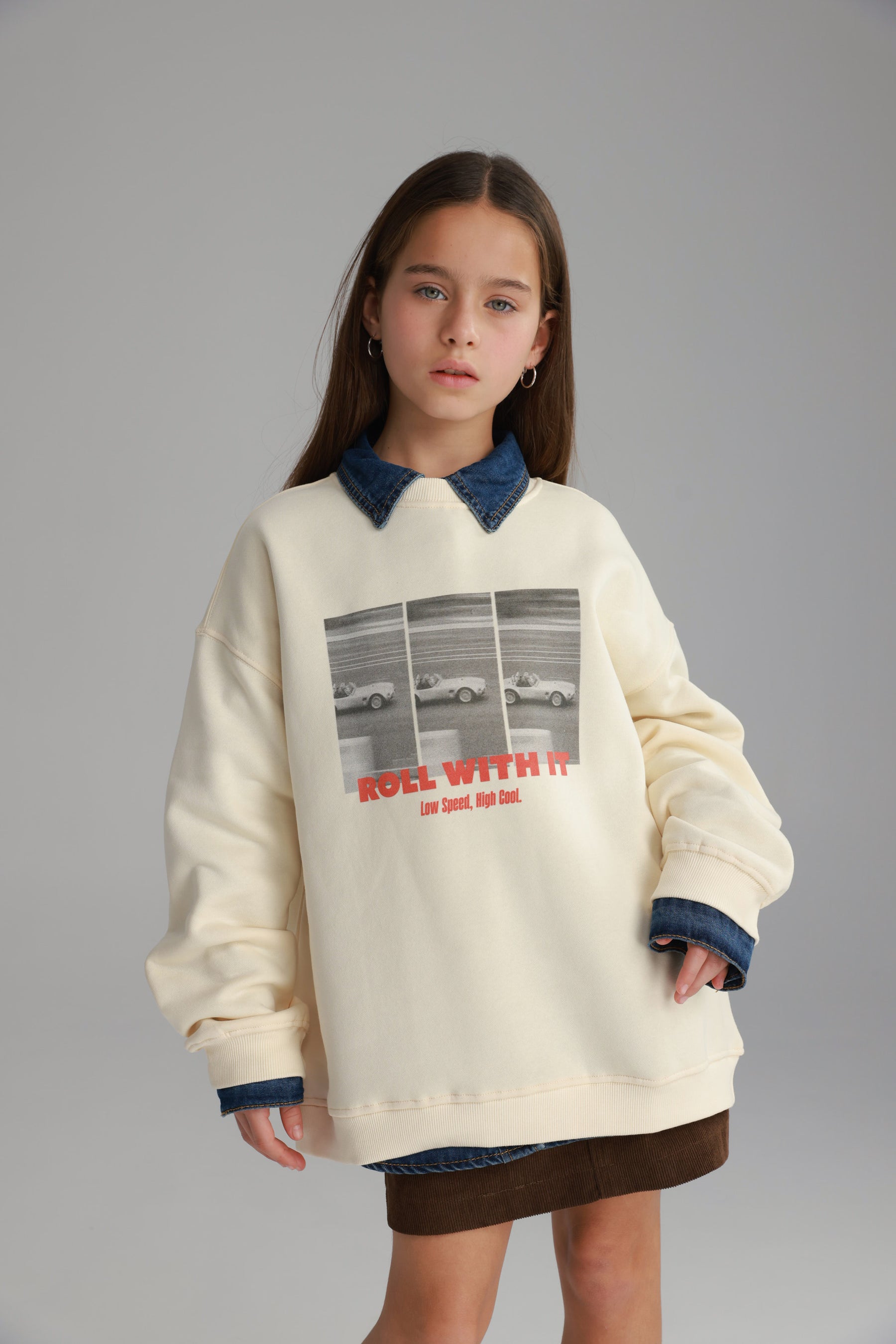 סוויטשירט מייב שמנת