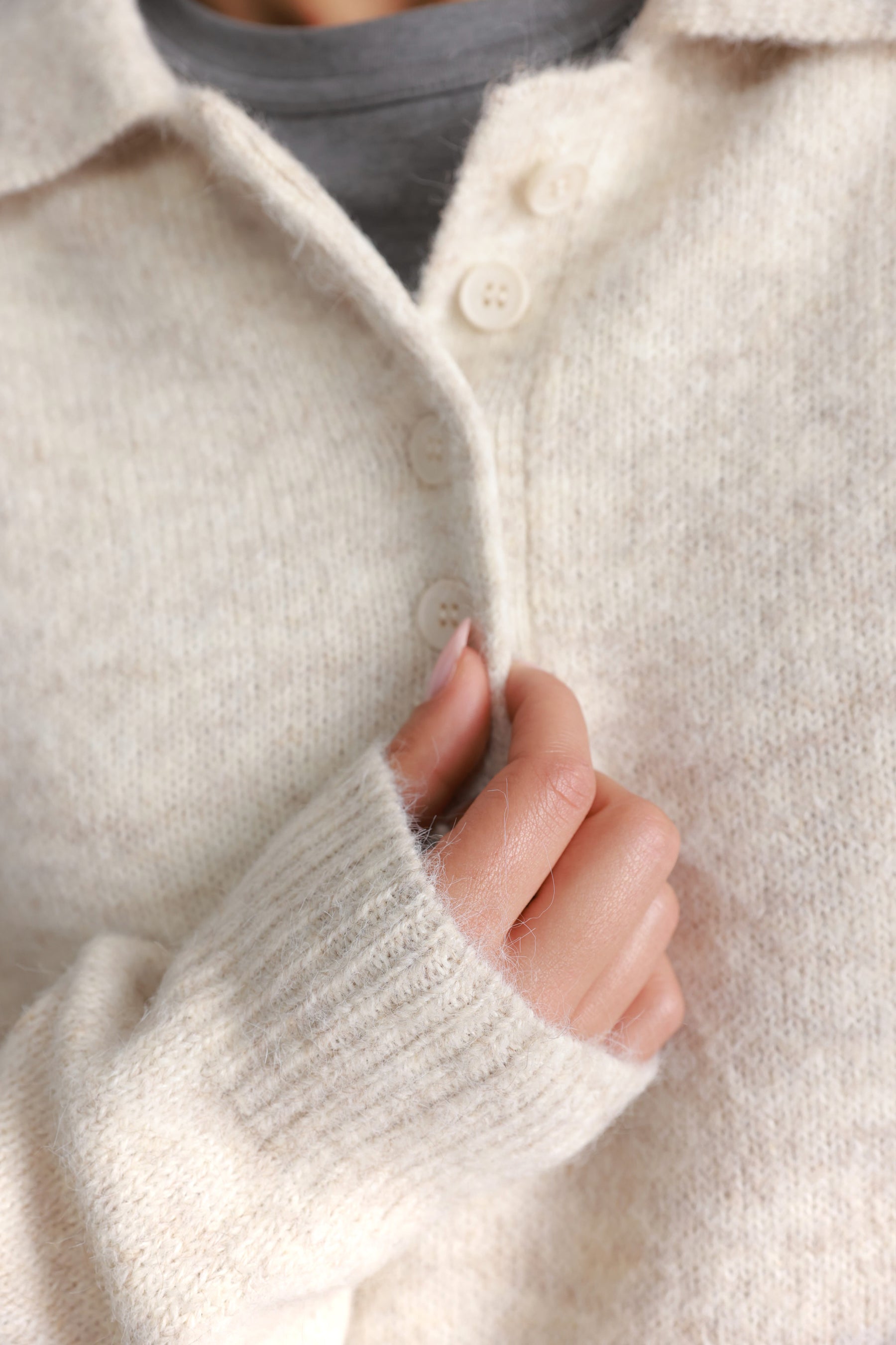 סוודר מולי בז'