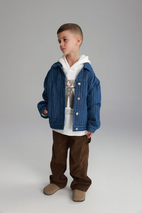 ג'קט ג'ינס קיארה כחול כהה