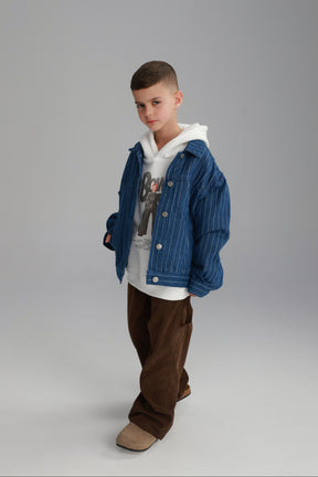 ג'קט ג'ינס קיארה כחול כהה