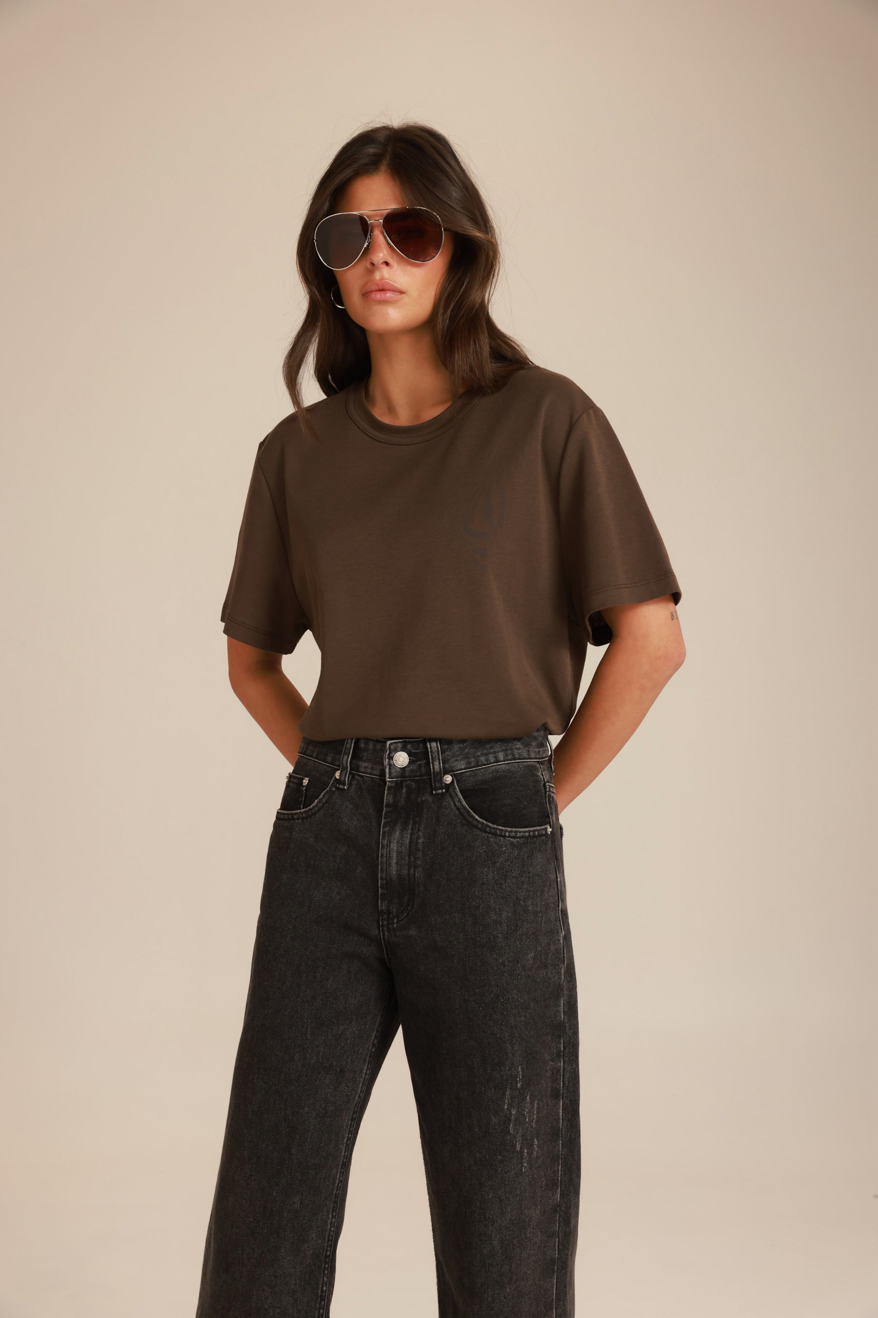 חולצת דקוטה חומה