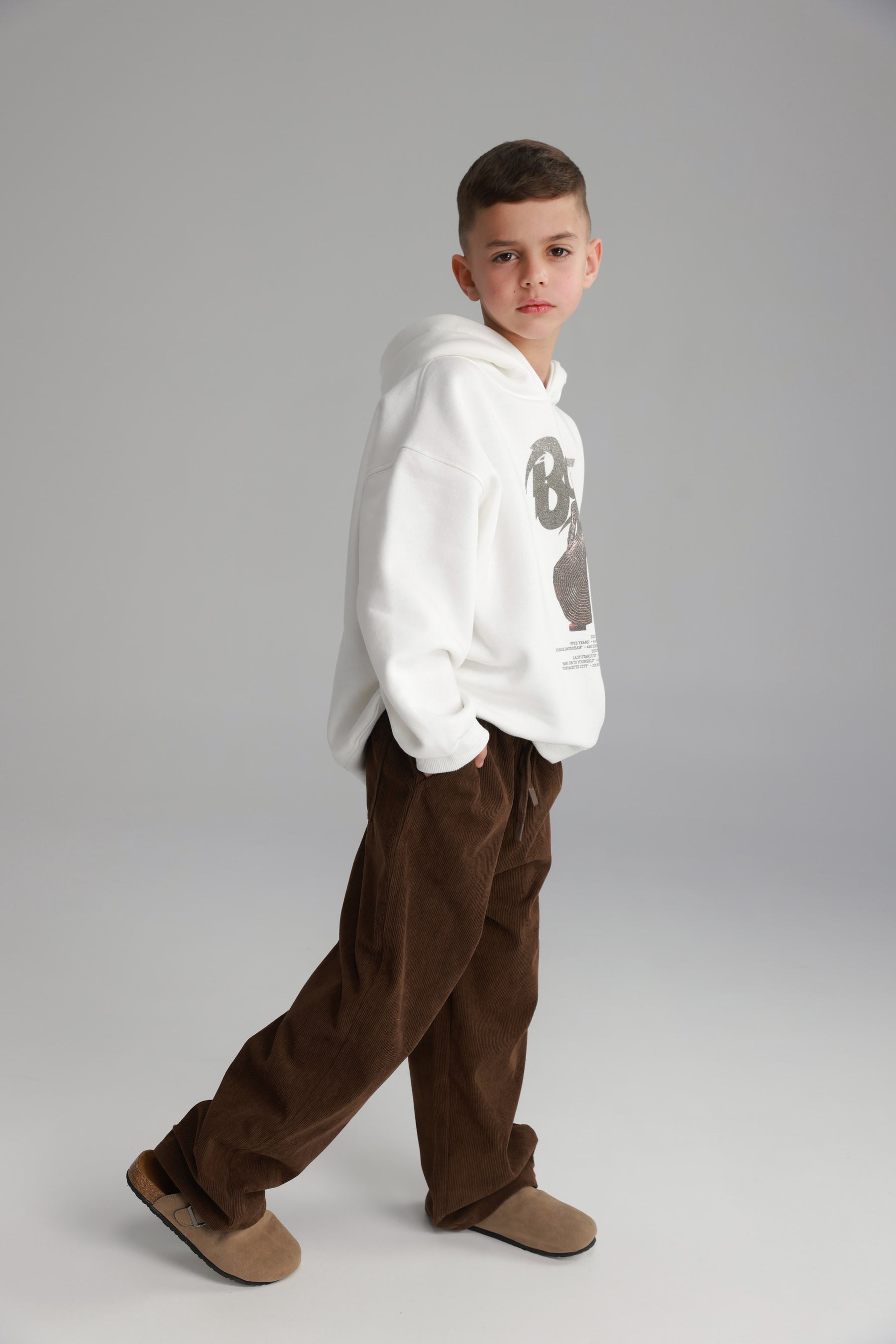 מכנסי ג'ורג' חומים