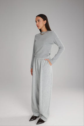 מכנסי אייבי אפור בהיר