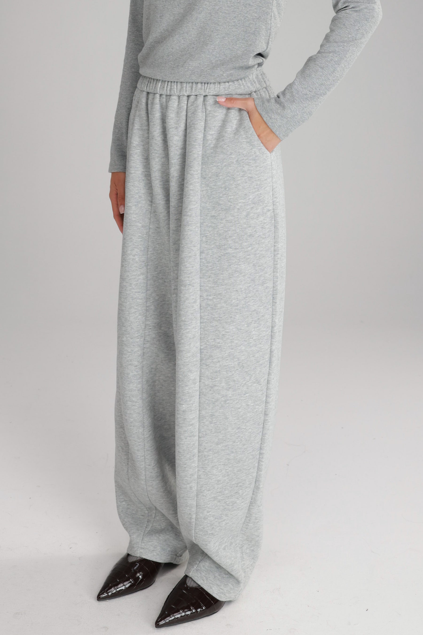 מכנסי אייבי אפור בהיר