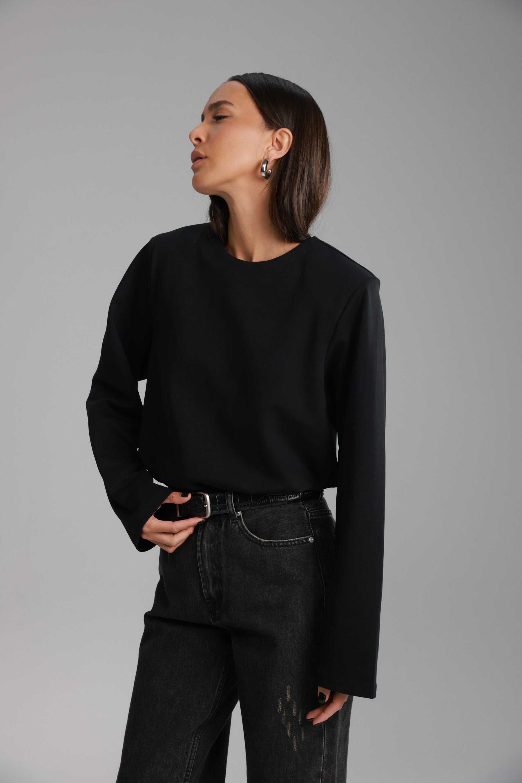 חולצת אופרי שחורה