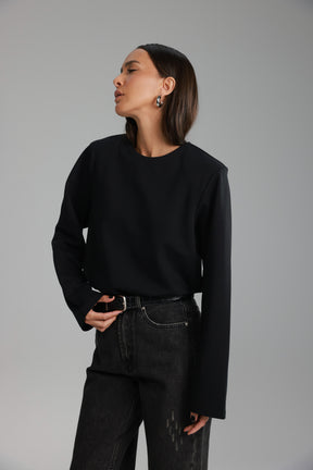 חולצת אופרי שחורה