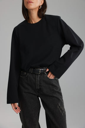 חולצת אופרי שחורה