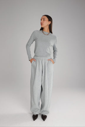 מכנסי אייבי אפור בהיר