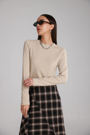 חולצת ג'יני בז'