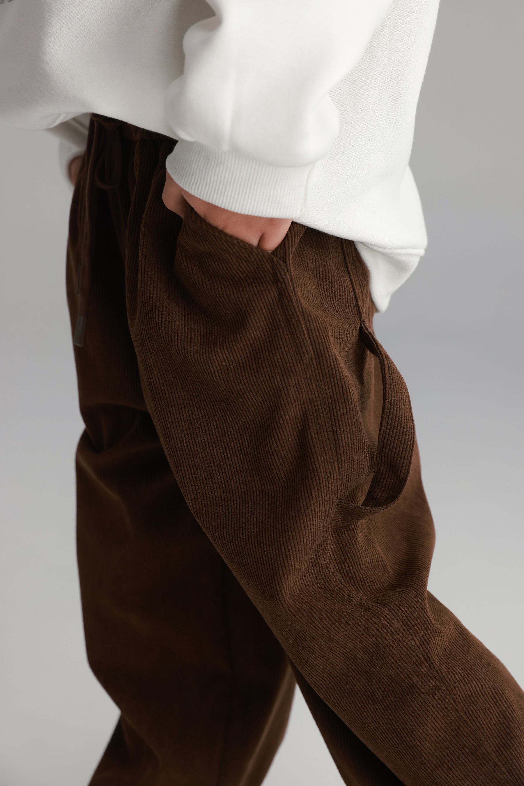 מכנסי ג'ורג' חומים