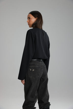 חולצת אופרי שחורה