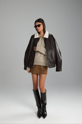 חצאית שיינה חומה