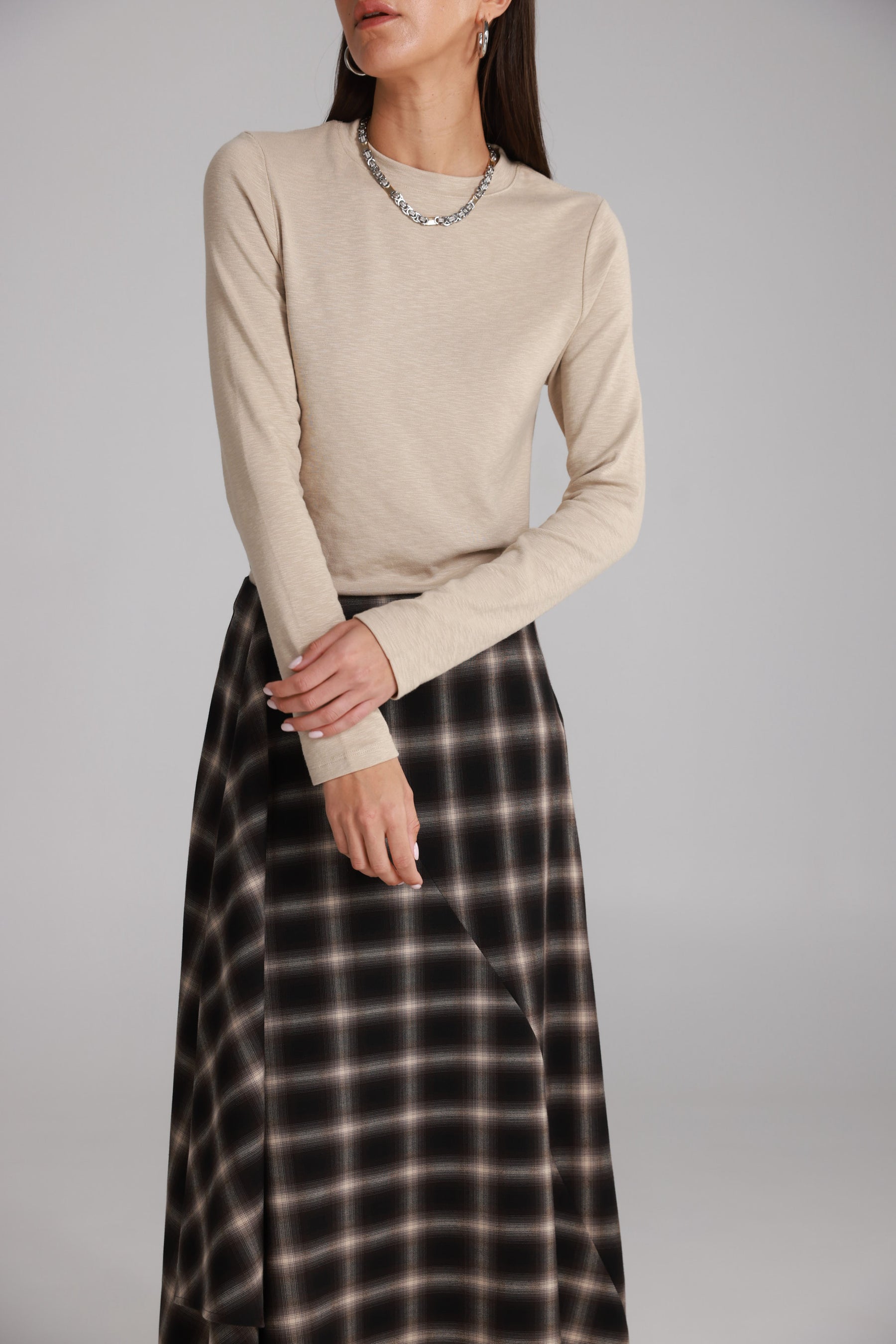 חולצת ג'יני בז'