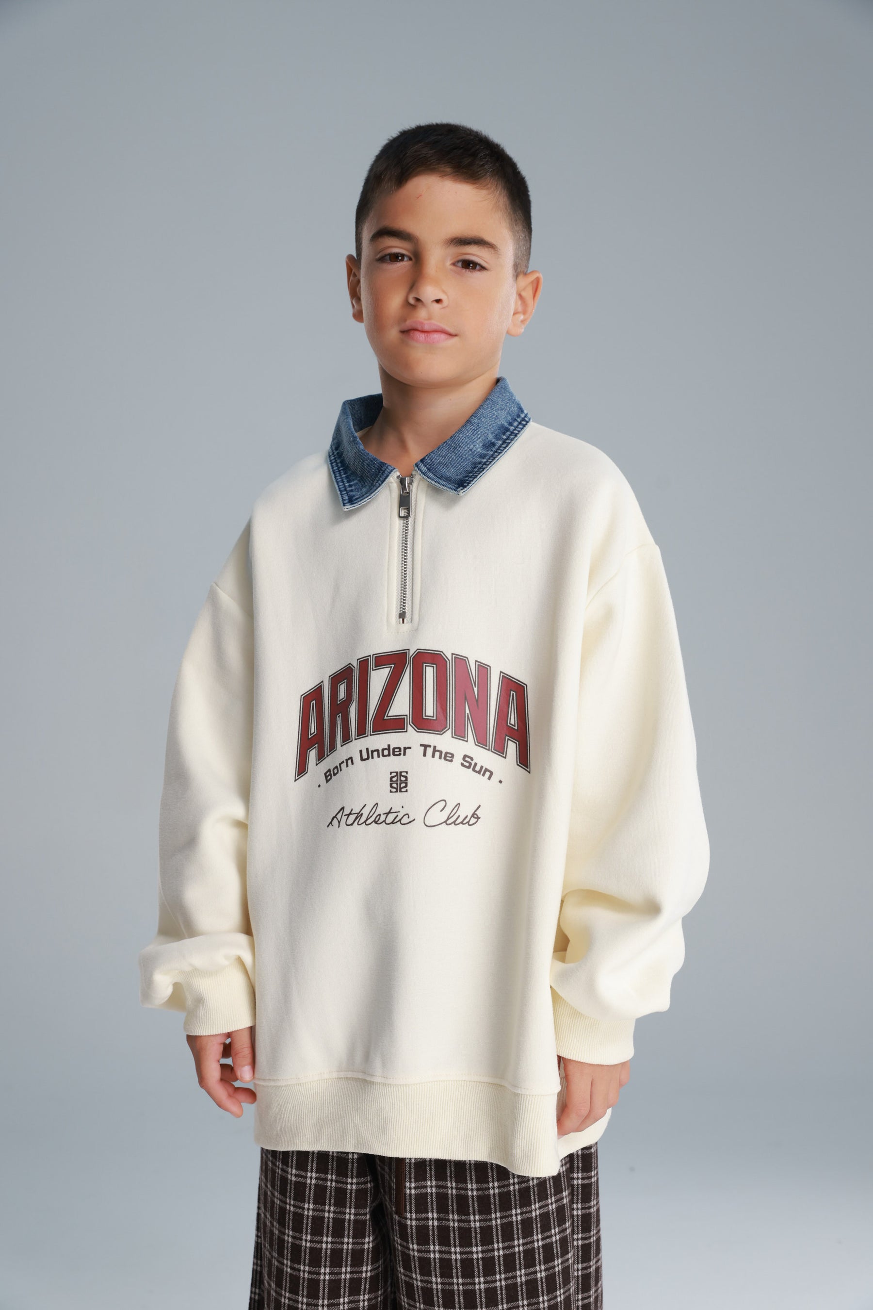 סוויטשירט דורי שמנת