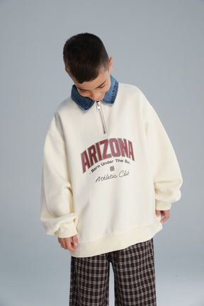 סוויטשירט דורי שמנת