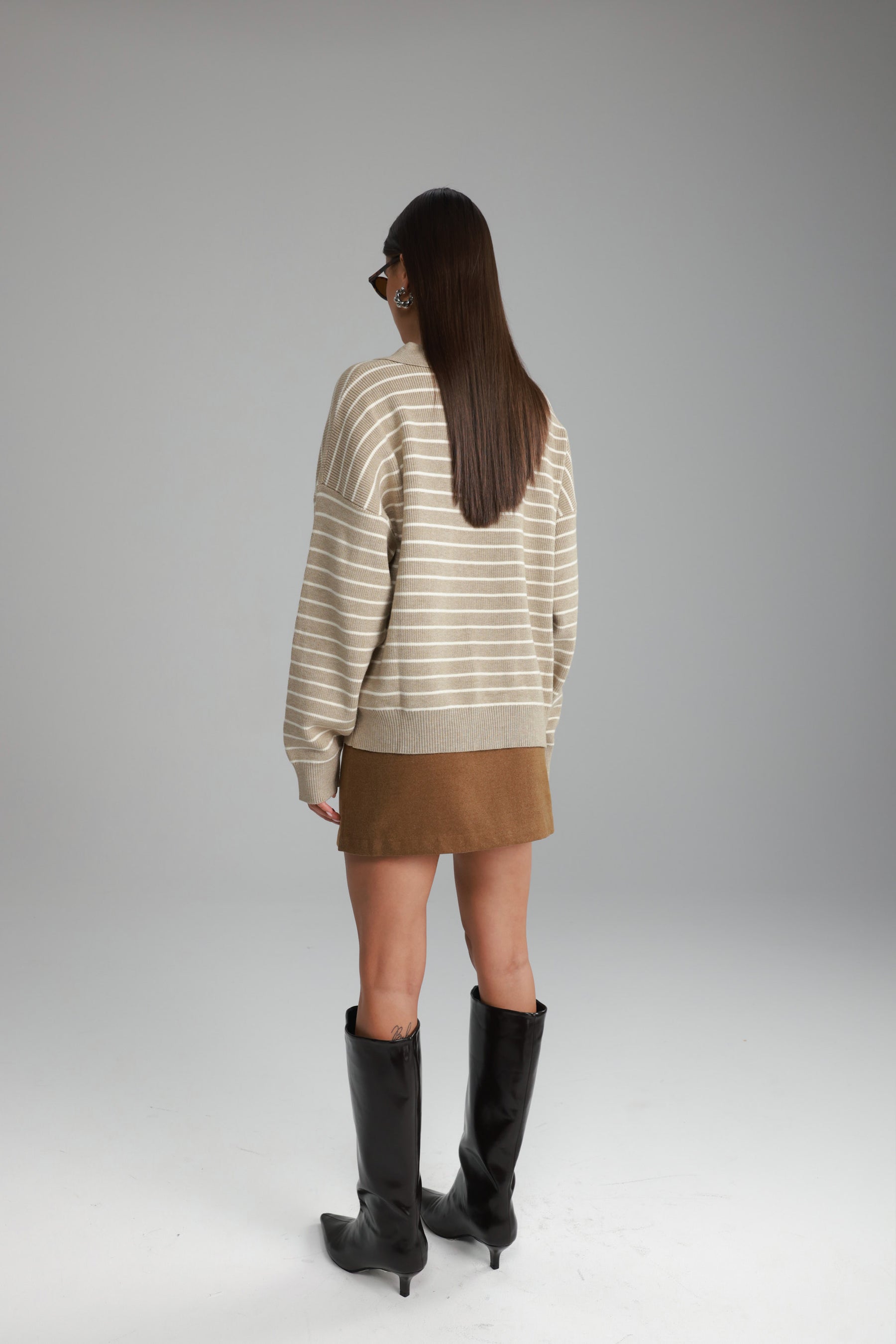 חצאית שיינה חומה