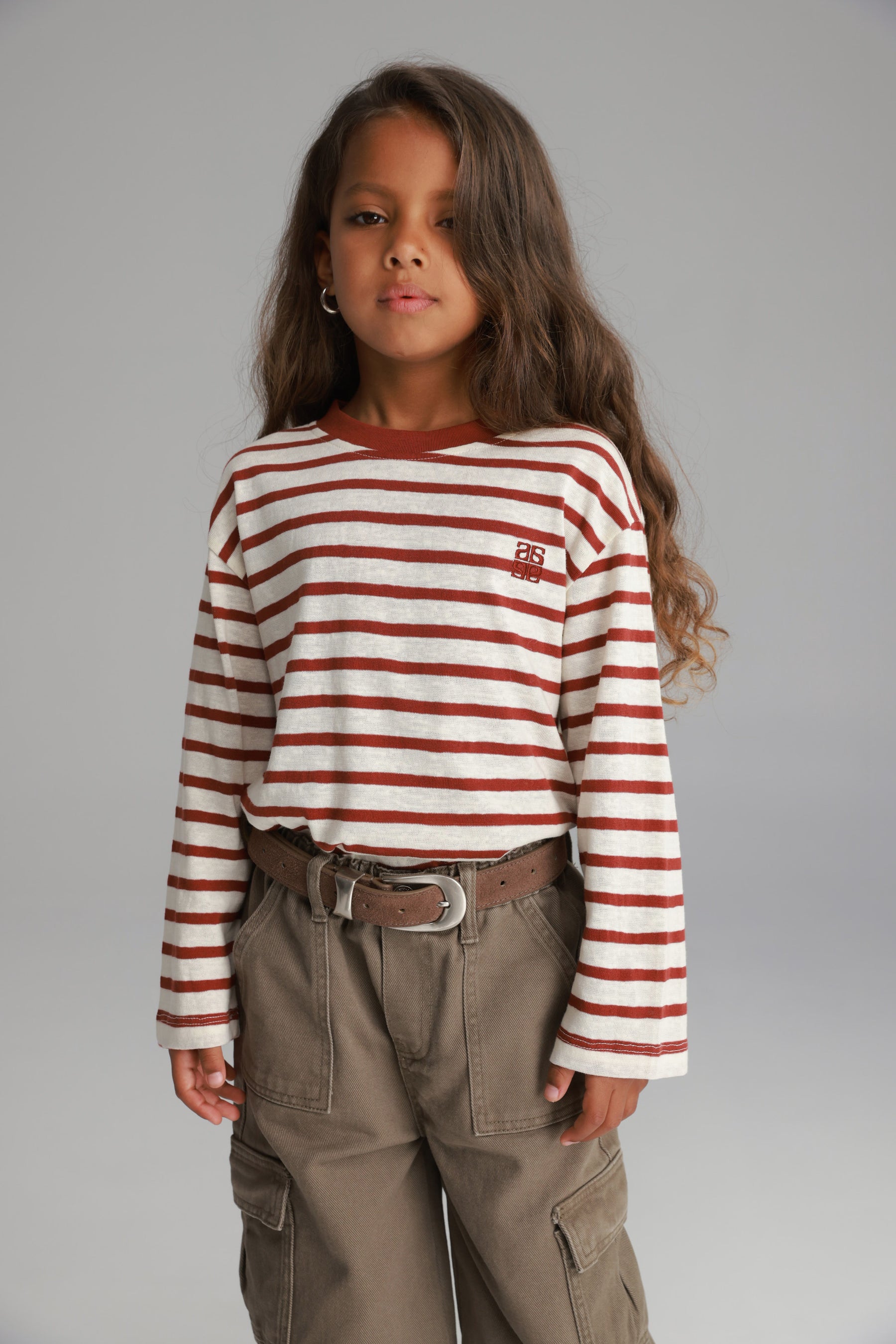 חולצת ניאו שמנת/בורדו