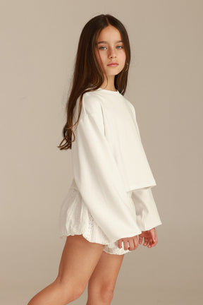 חולצת מייפל לבנה