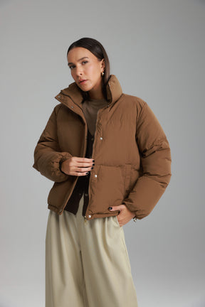 מעיל דון חום כהה