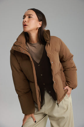 מעיל דון חום כהה