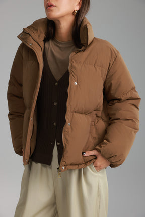 מעיל דון חום כהה