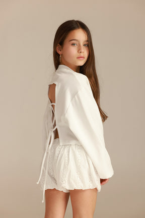 חולצת מייפל לבנה