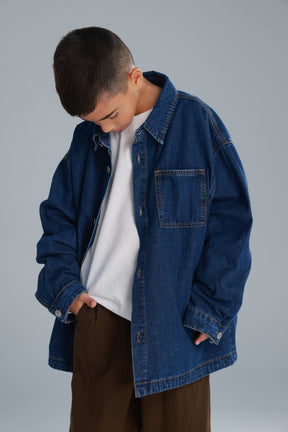 חולצת ג'ינס מייסון כחולה