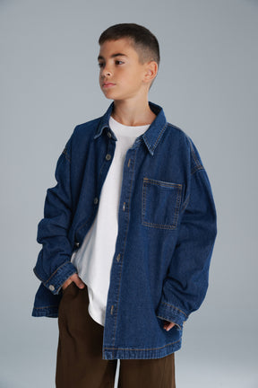 חולצת ג'ינס מייסון כחולה