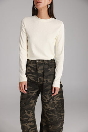 חולצת ג'יני שמנת