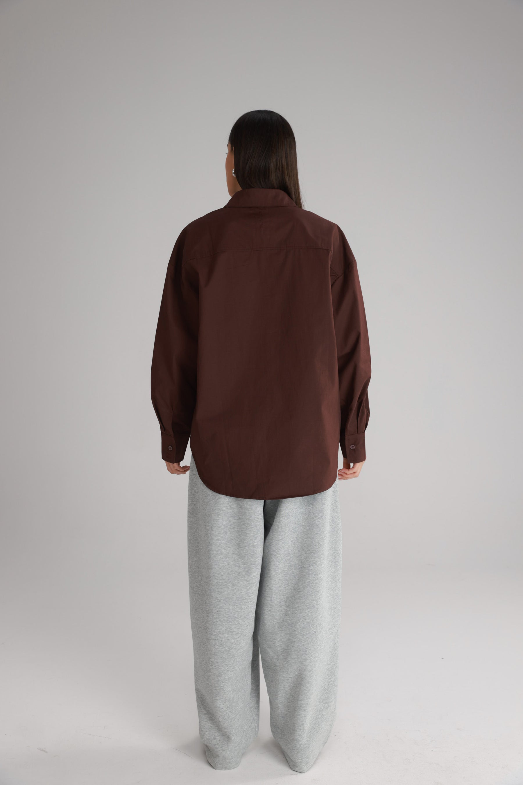 חולצת ניקולאס מכופתרת בורדו