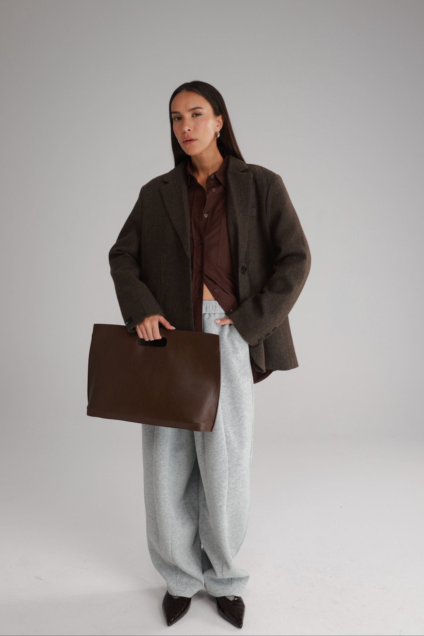 תיק אוליבר חום גדול