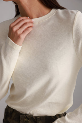 חולצת ג'יני שמנת