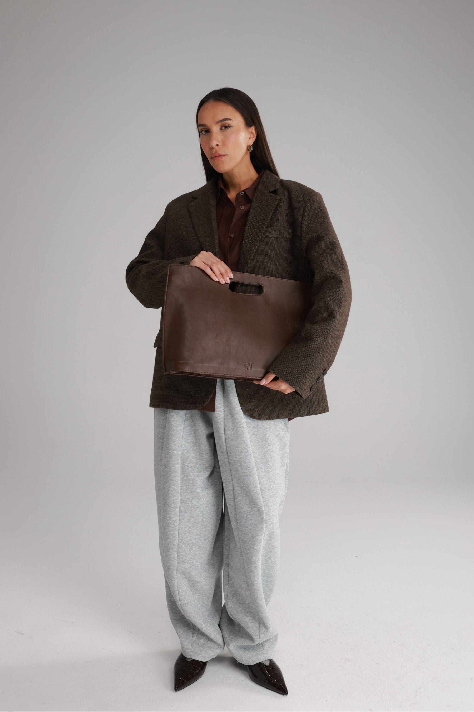 תיק אוליבר חום גדול