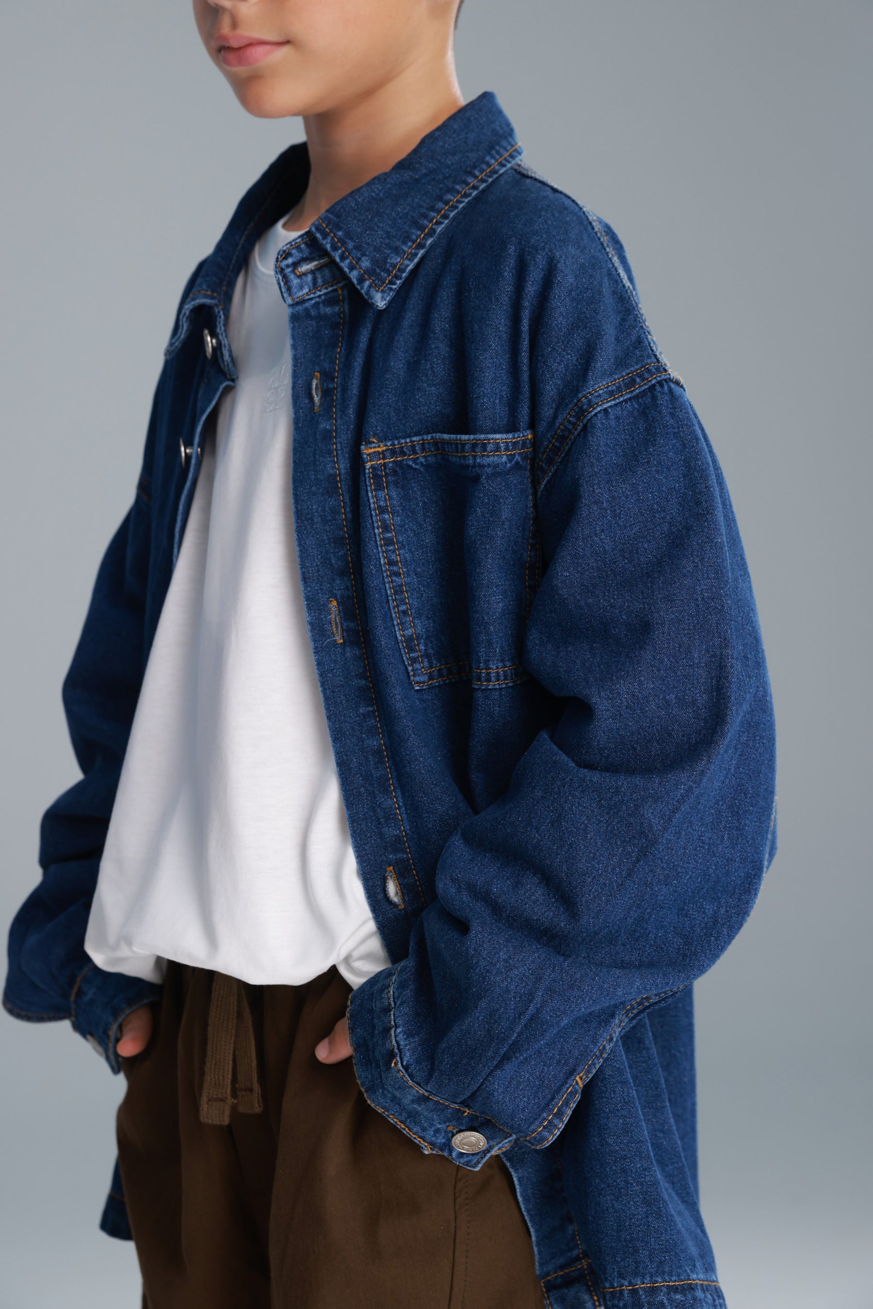 חולצת ג'ינס מייסון כחולה