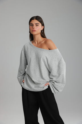 חולצת מרקל אפורה