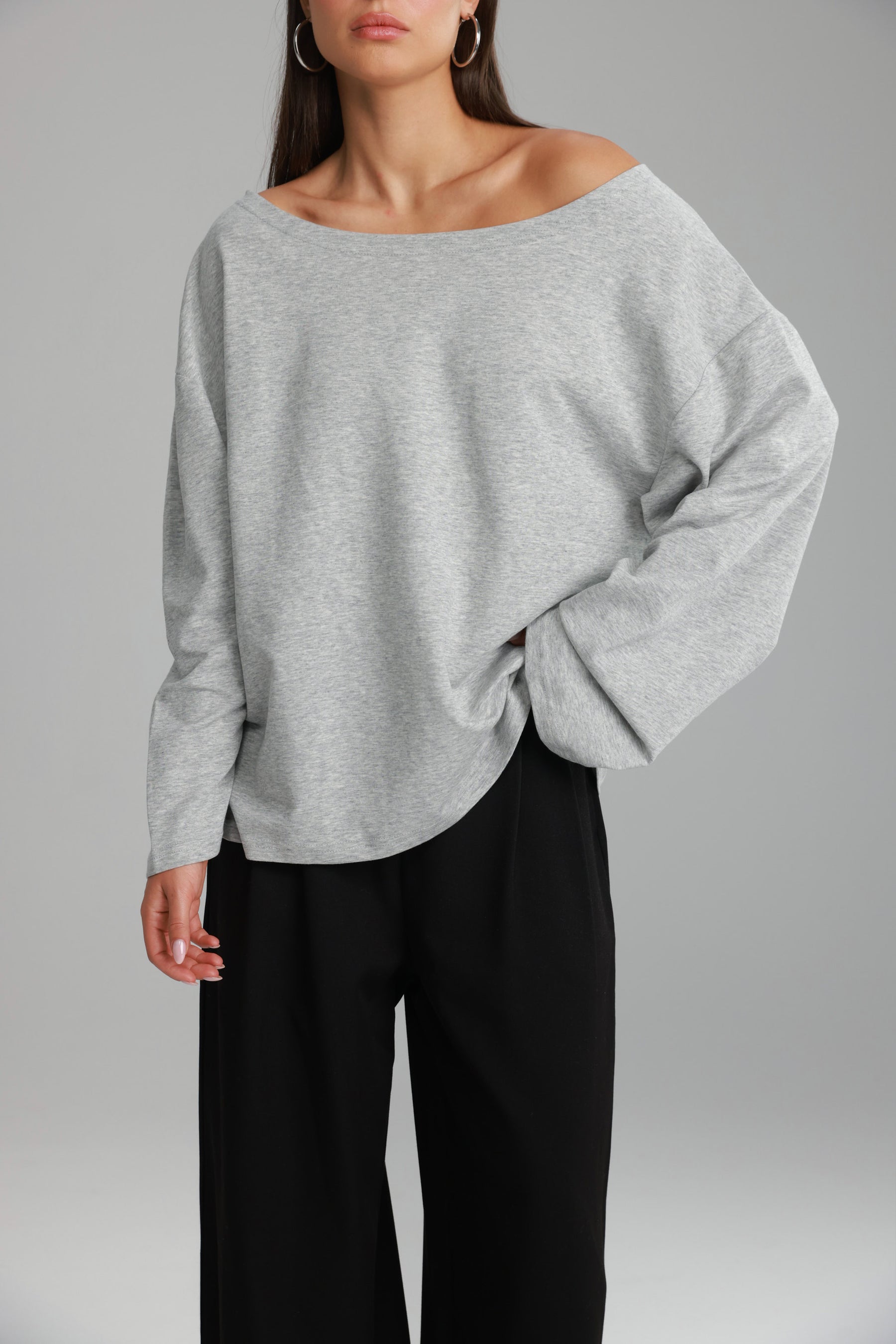 חולצת מרקל אפורה