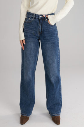 ג'ינס סאלי כחול כהה