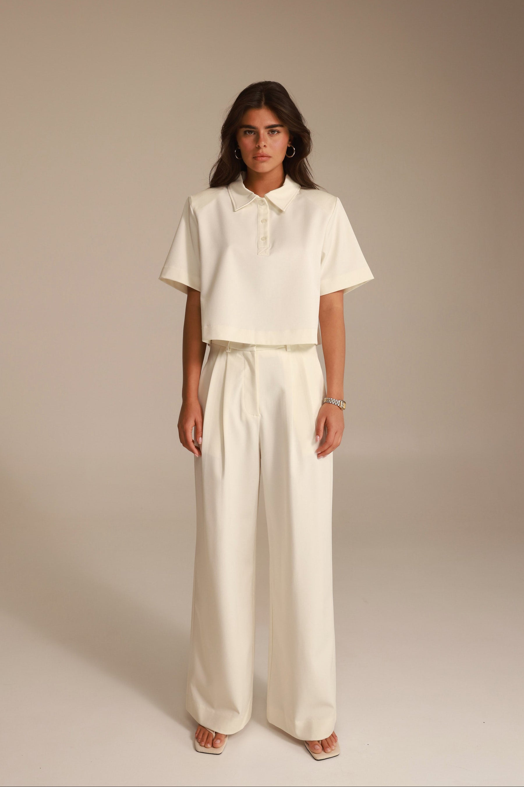 מכנסי לארס שמנת