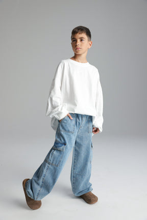 ג'ינס מרטין כחול