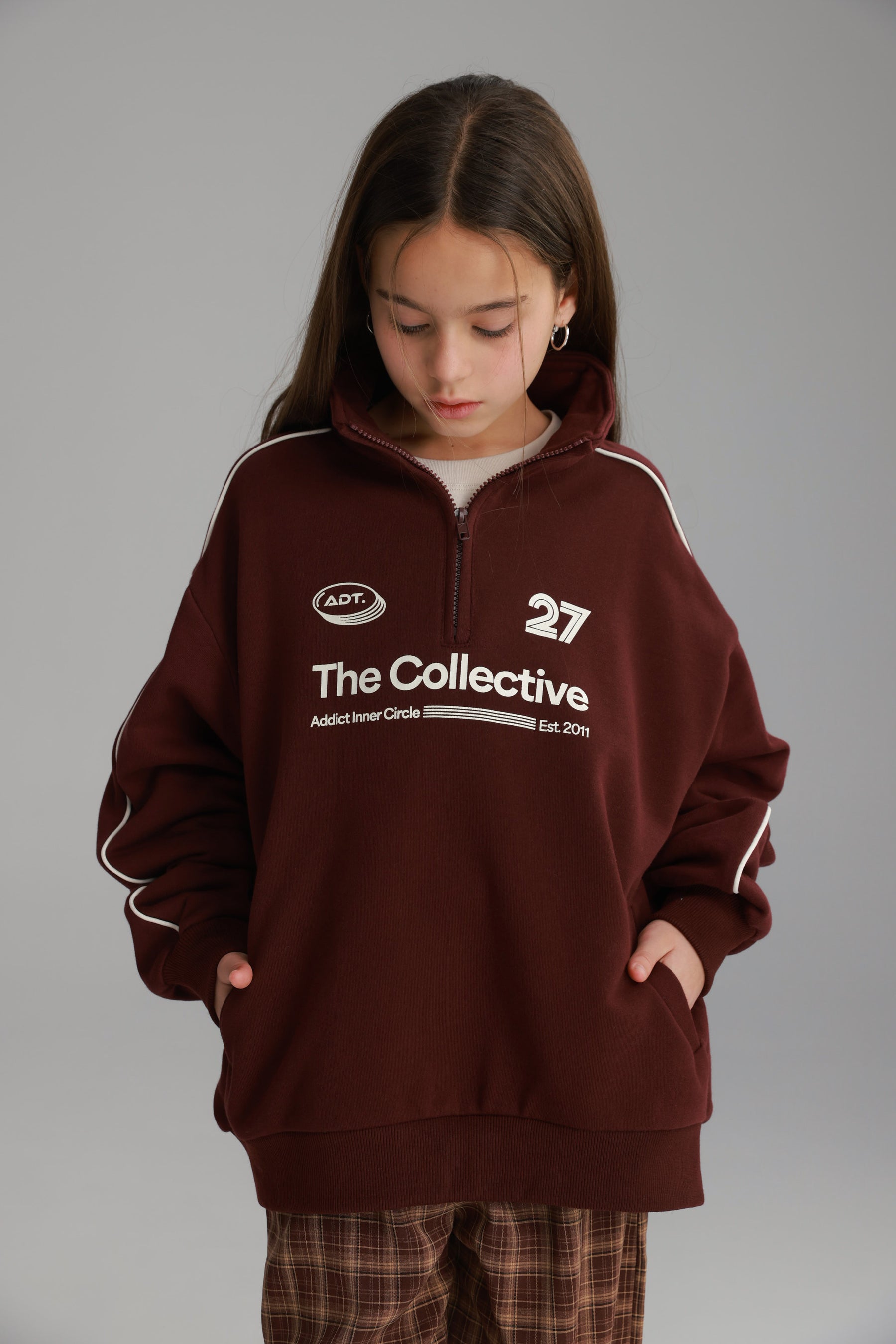 סוויטשירט היידי בורדו