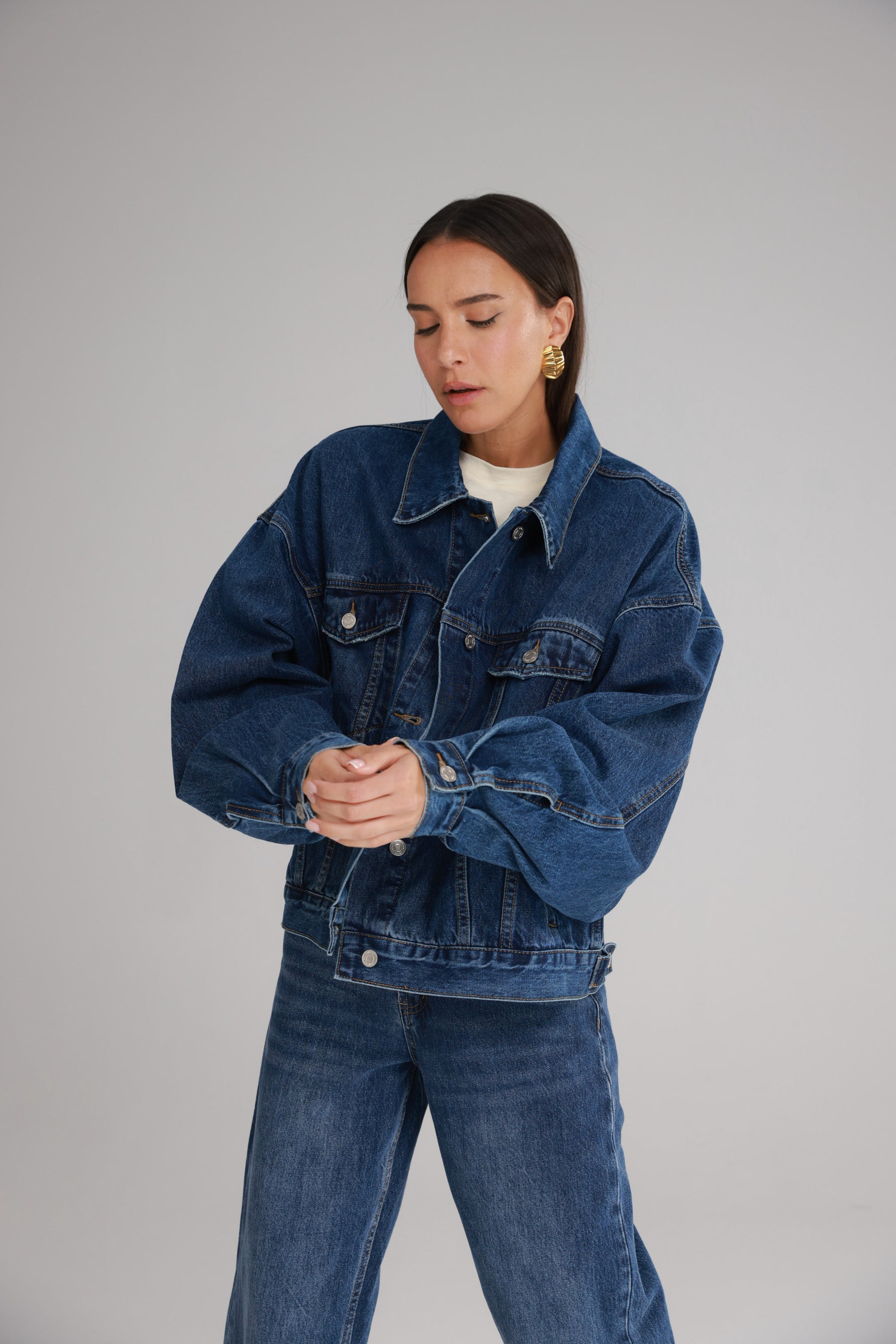 ג'קט ג'ינס אסטון כחול