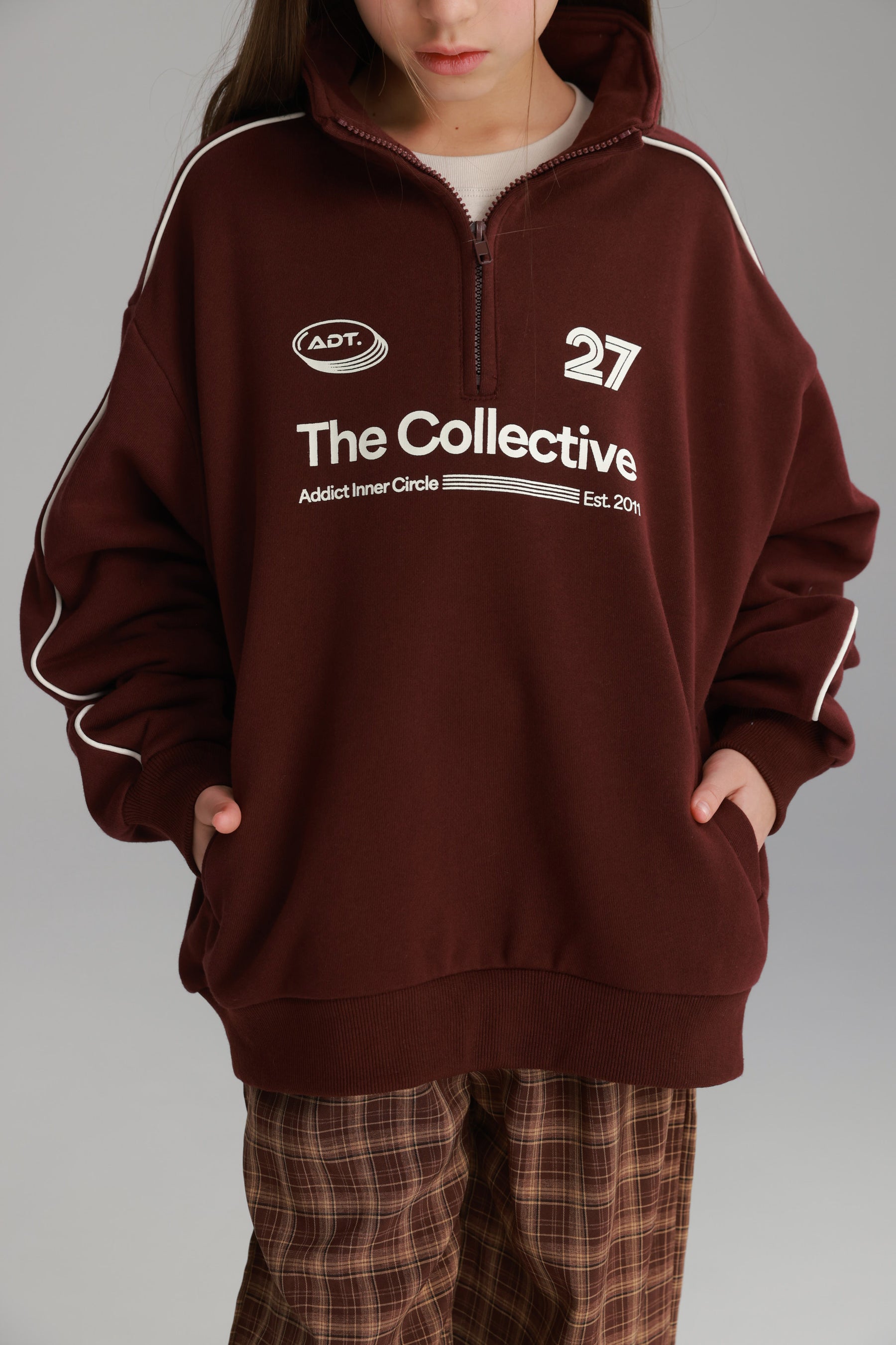 סוויטשירט היידי בורדו