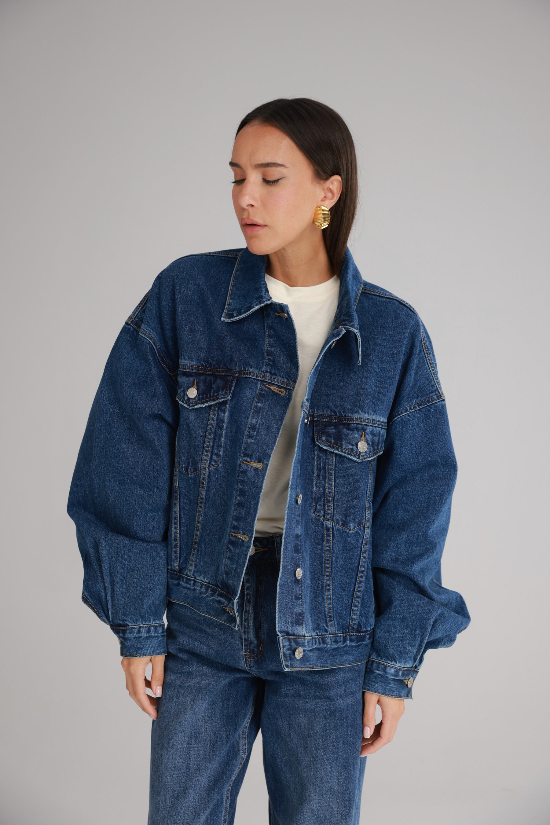 ג'קט ג'ינס אסטון כחול