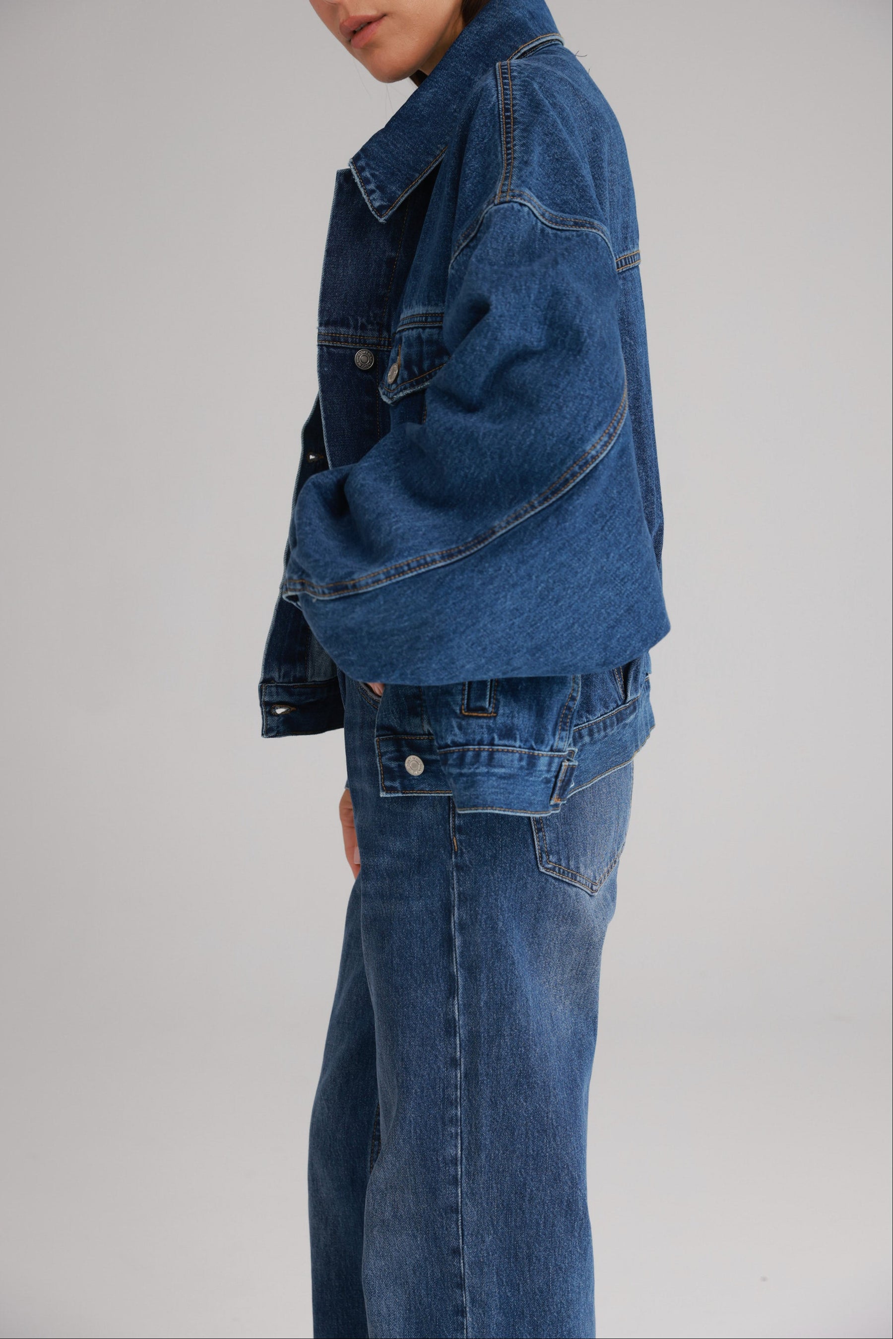 ג'קט ג'ינס אסטון כחול