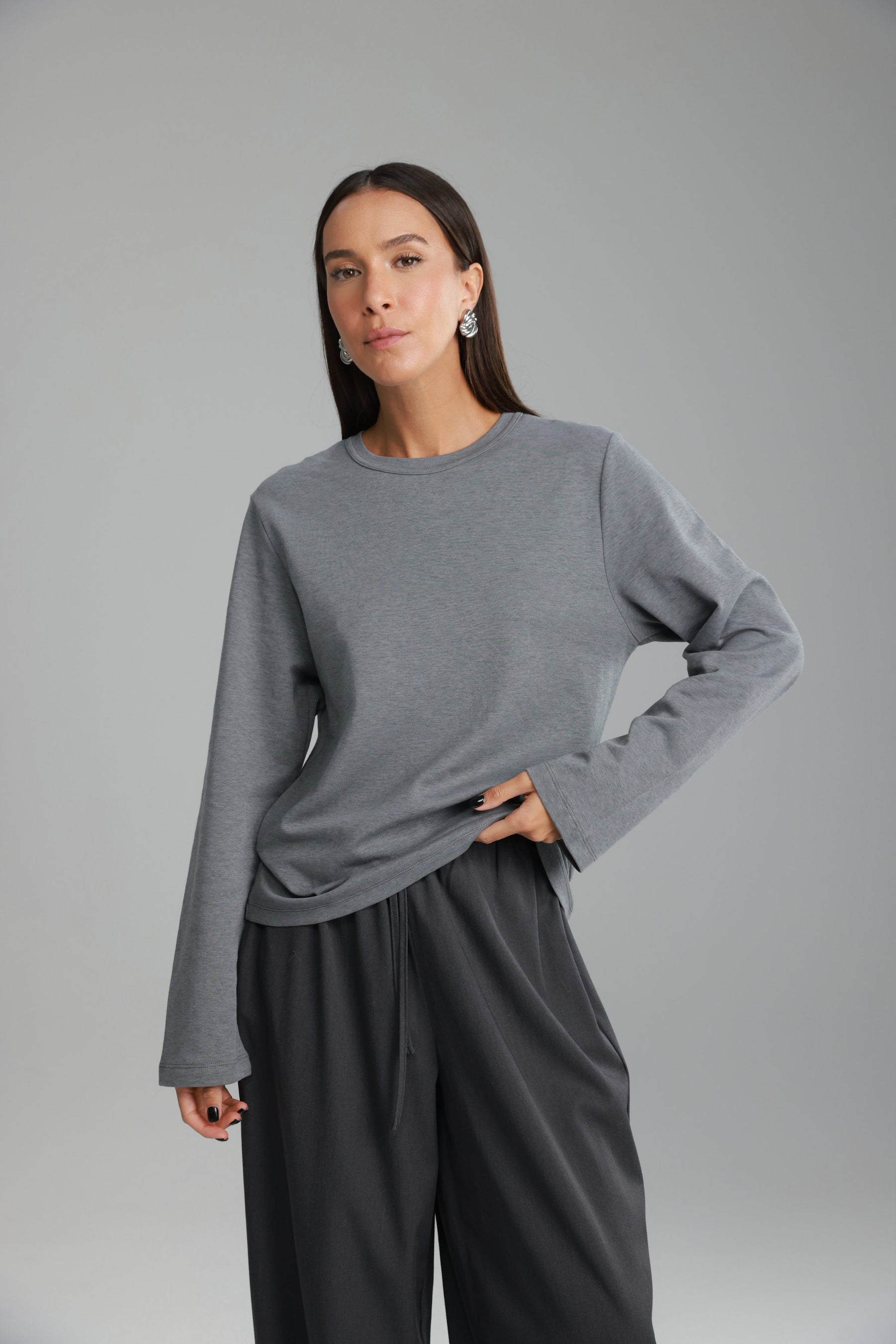 חולצת רורי אפורה